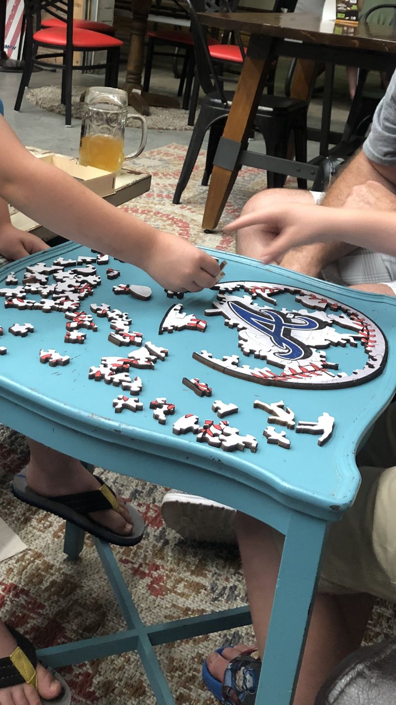 Customer photo review of Atlanta Braves® - Official Wooden Puzzle