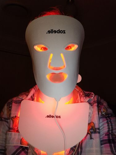 Customer photo review of Zobelle Lumiere Silicone LED Light Therapy Mask