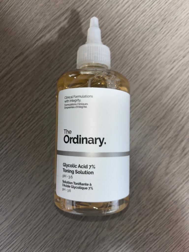 Customer photo review of Glycolic Acid 7% Exfoliating Toning Solution 240ml