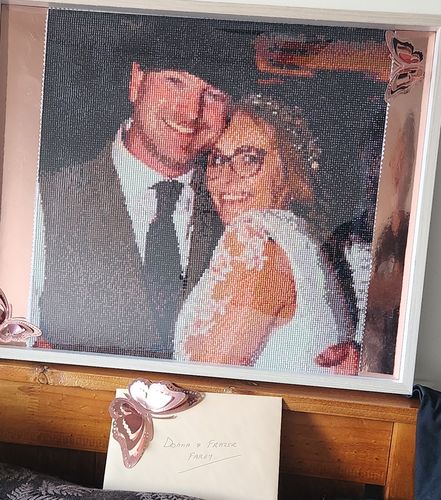 Customer photo review of Custom Diamond Painting