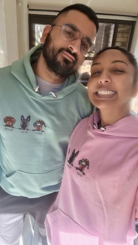 Customer photo review of ANIMATED PETS - CUSTOM HOODIE (Unisex)