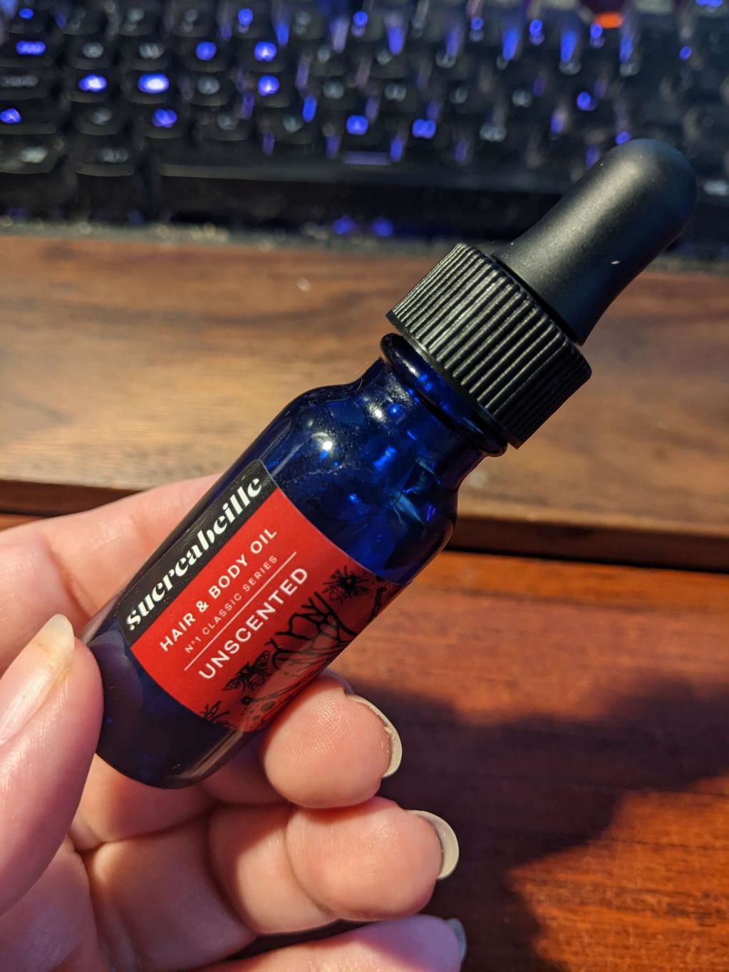 Customer photo review of Hair and Body Oil