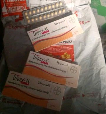 Customer photo review of DIANE PILLS