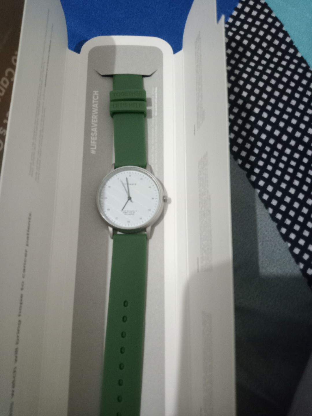 Customer photo review of Life Saver Watch 4.0 – Army Green