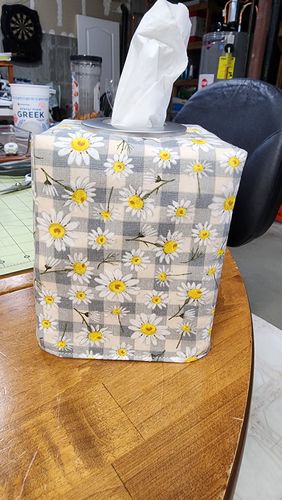 Customer photo review of Reversible Tissue Box Cover Pattern