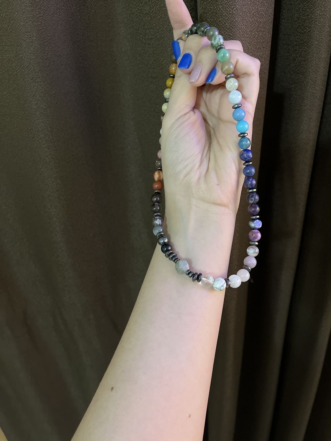 Customer photo review of Codificador Elástico "Unidad" de 45 Minerales (8 mm): Un Arcoiris de Energía 🌈