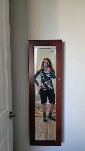 Customer photo review of Unisex Teal Graffiti 3/4 MTB Socks