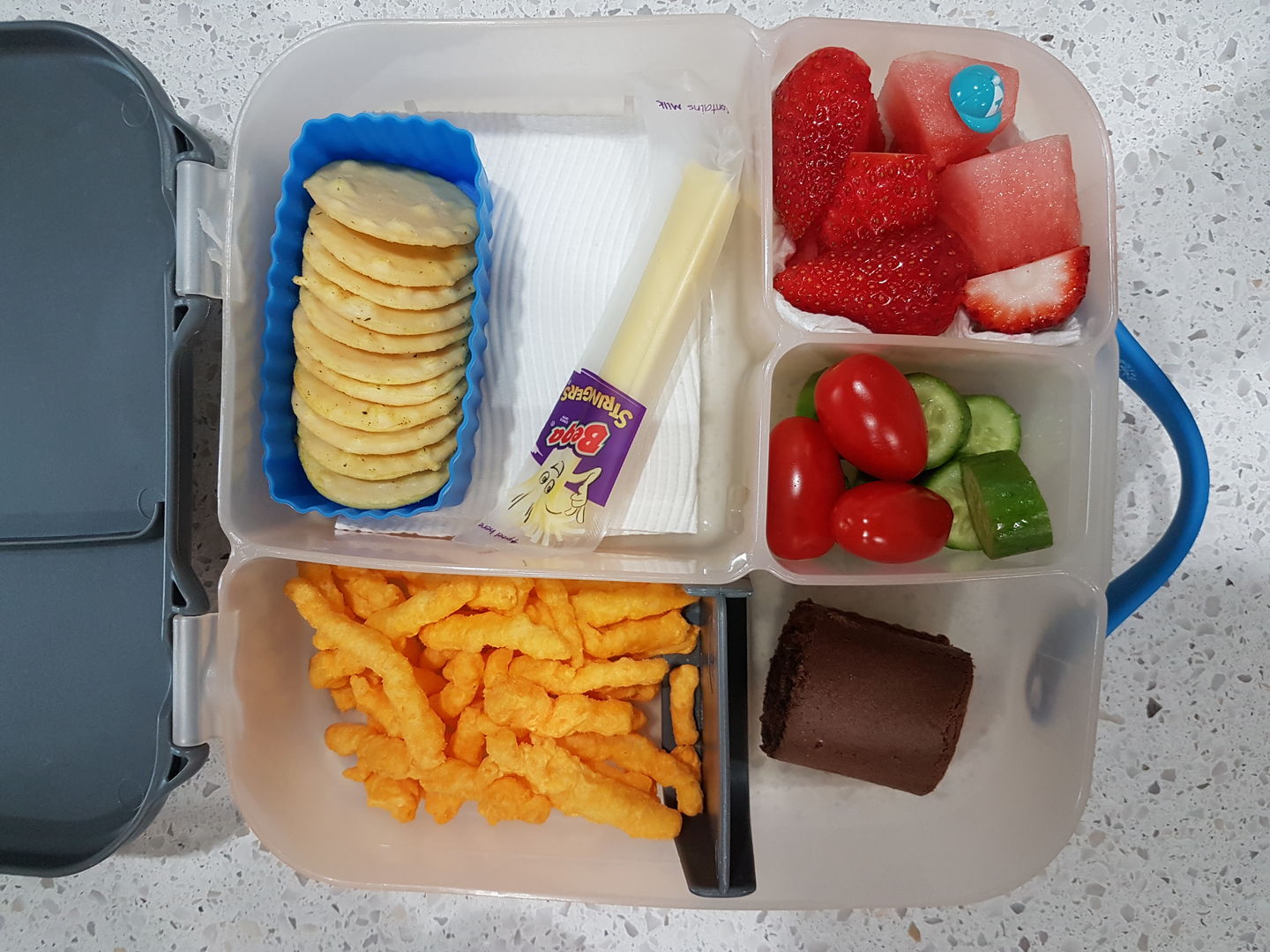 Customer photo review of b.box Lunchbox  – Blue Slate