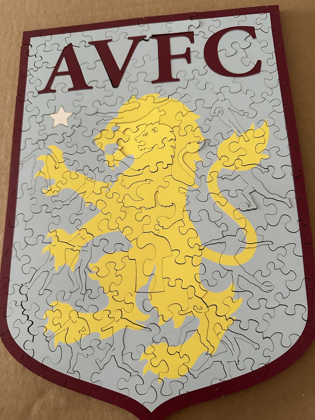 Customer photo review of Aston Villa FC® Logo - Official Wooden Puzzle