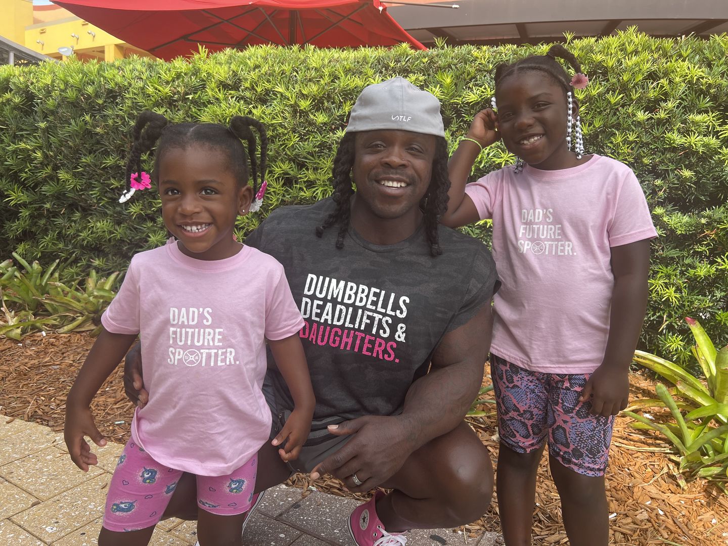 Customer photo review of Dumbbells Deadlifts & Daughters Shirt
