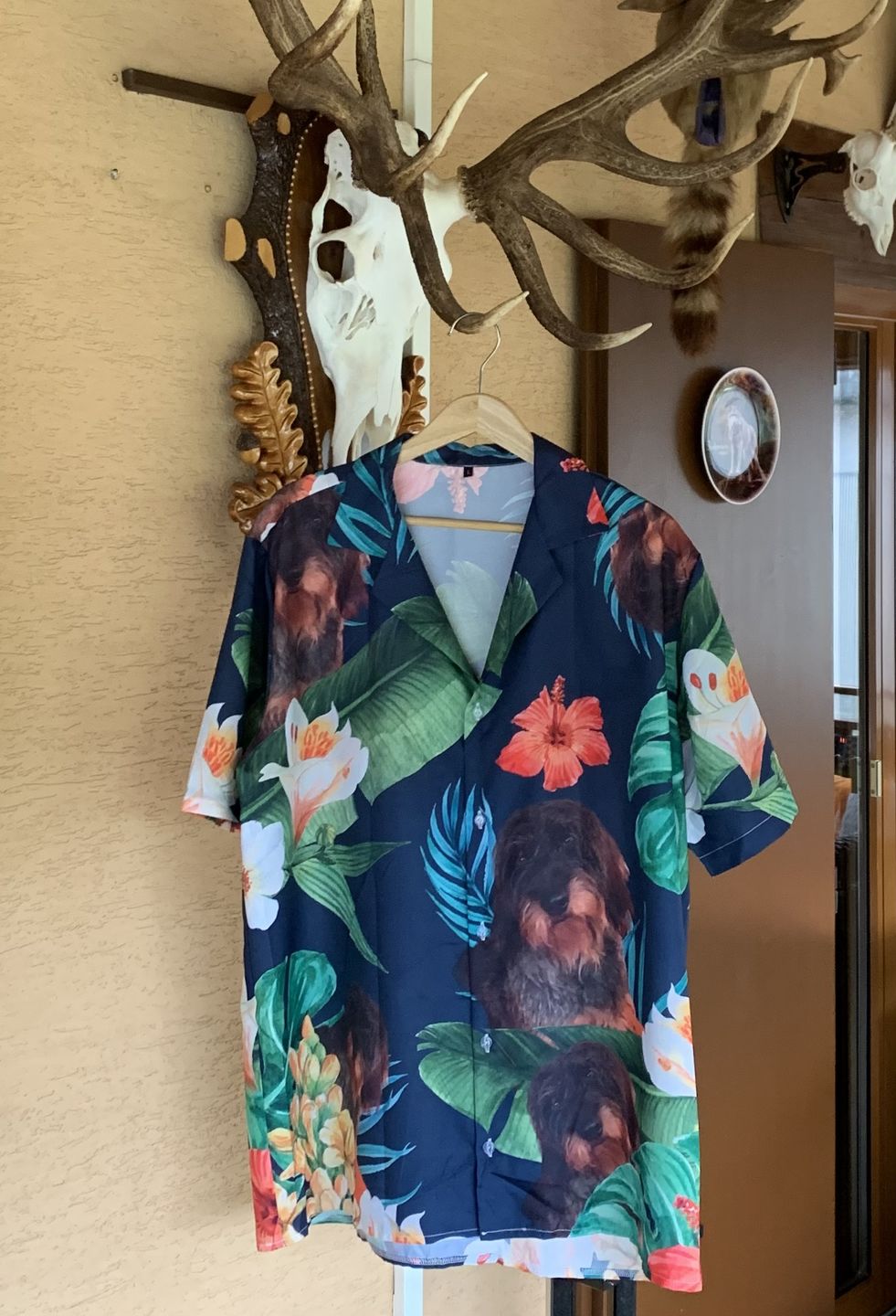 Customer photo review of Votre Photo - Chemise hawaïenne personnalisée