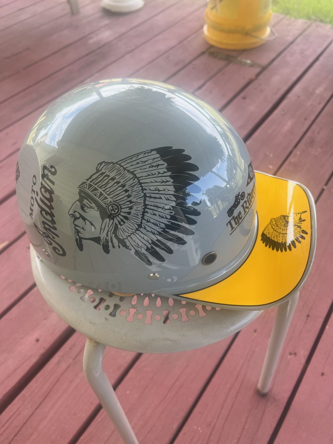 Customer photo review of Baseball Motorcycle Helmet Built-in Visor