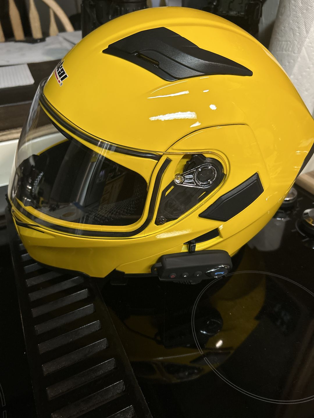 Customer photo review of R3 Modular Full Face Helmet - Bluetooth Headset