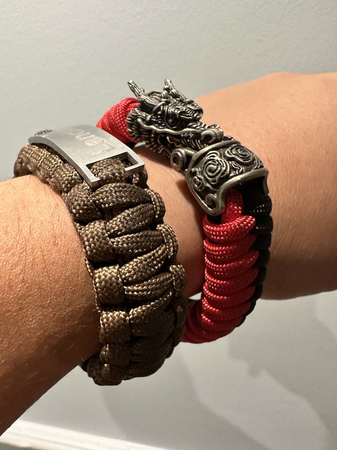 Customer photo review of The Dragon Paracord Bracelet