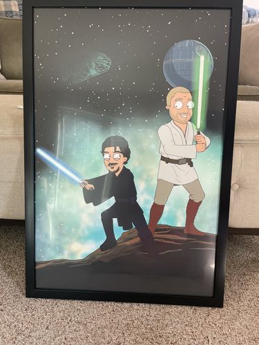 Customer photo review of Galaxy Wars Style Custom Portrait