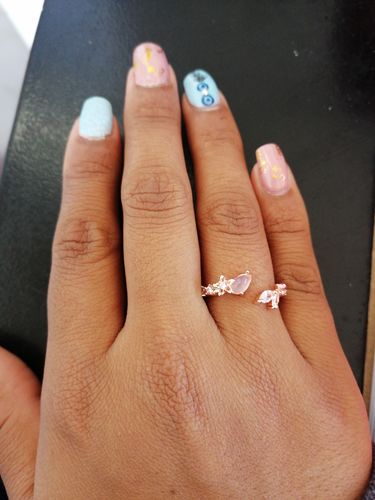 Customer photo review of Anillo Rose Gold Fantasy