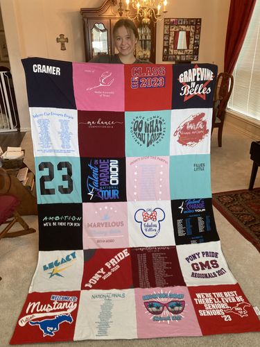 Customer photo review of Classic T-Shirt Blanket