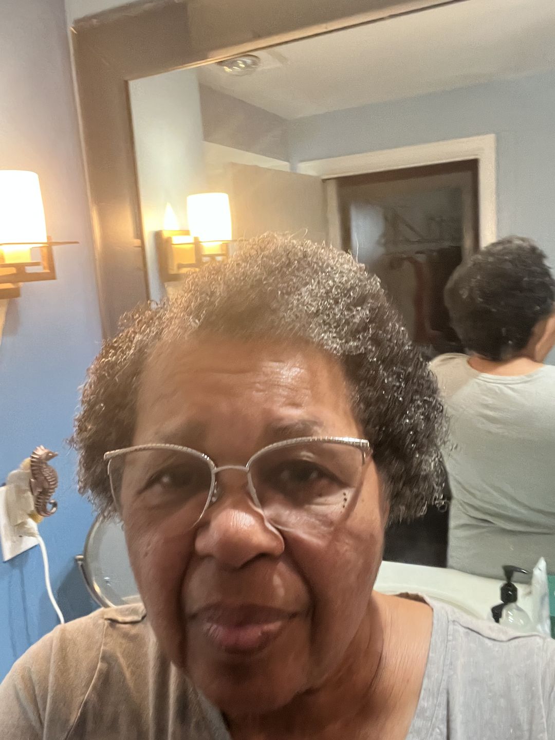 Customer photo review of Wash and Go System with Heavy Hold for Curly Hair