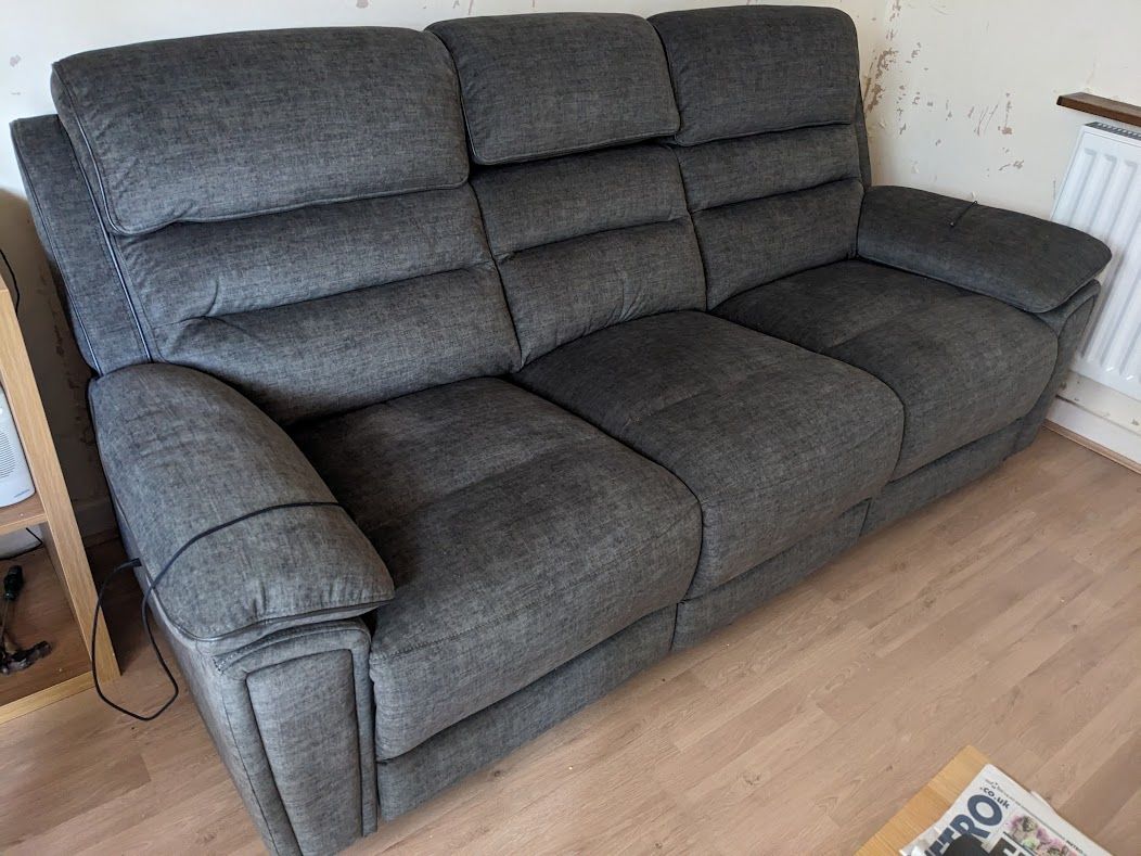 Customer photo review of Lawson 3 Seater Power Recliner Sofa