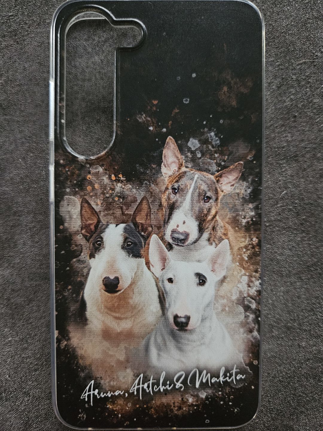 Customer photo review of Personalisierte Portrait Handyhülle – Aquarell Stil