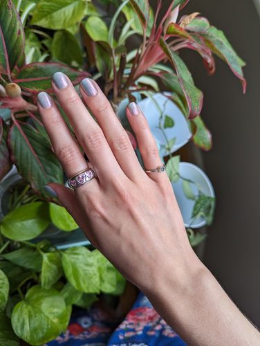 Customer photo review of Lovers Ring Silver