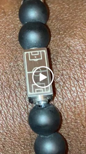 Customer video review of MATTE BLACK BRACELET (SILVER)