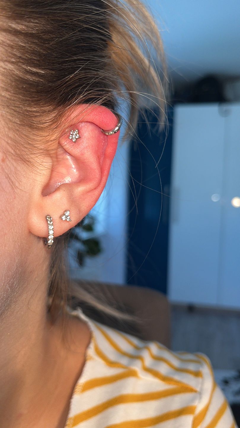 Customer photo review of Three Stones Ohrstecker | Titan