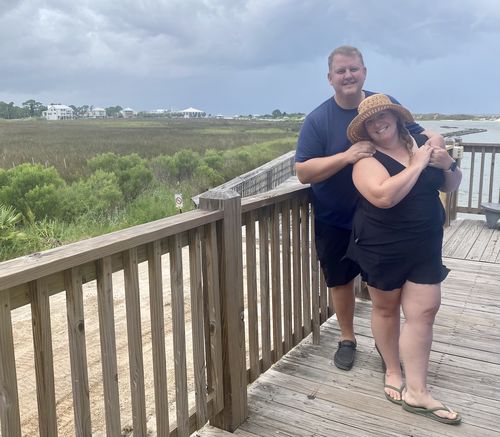 Customer photo review of ginger swim romper