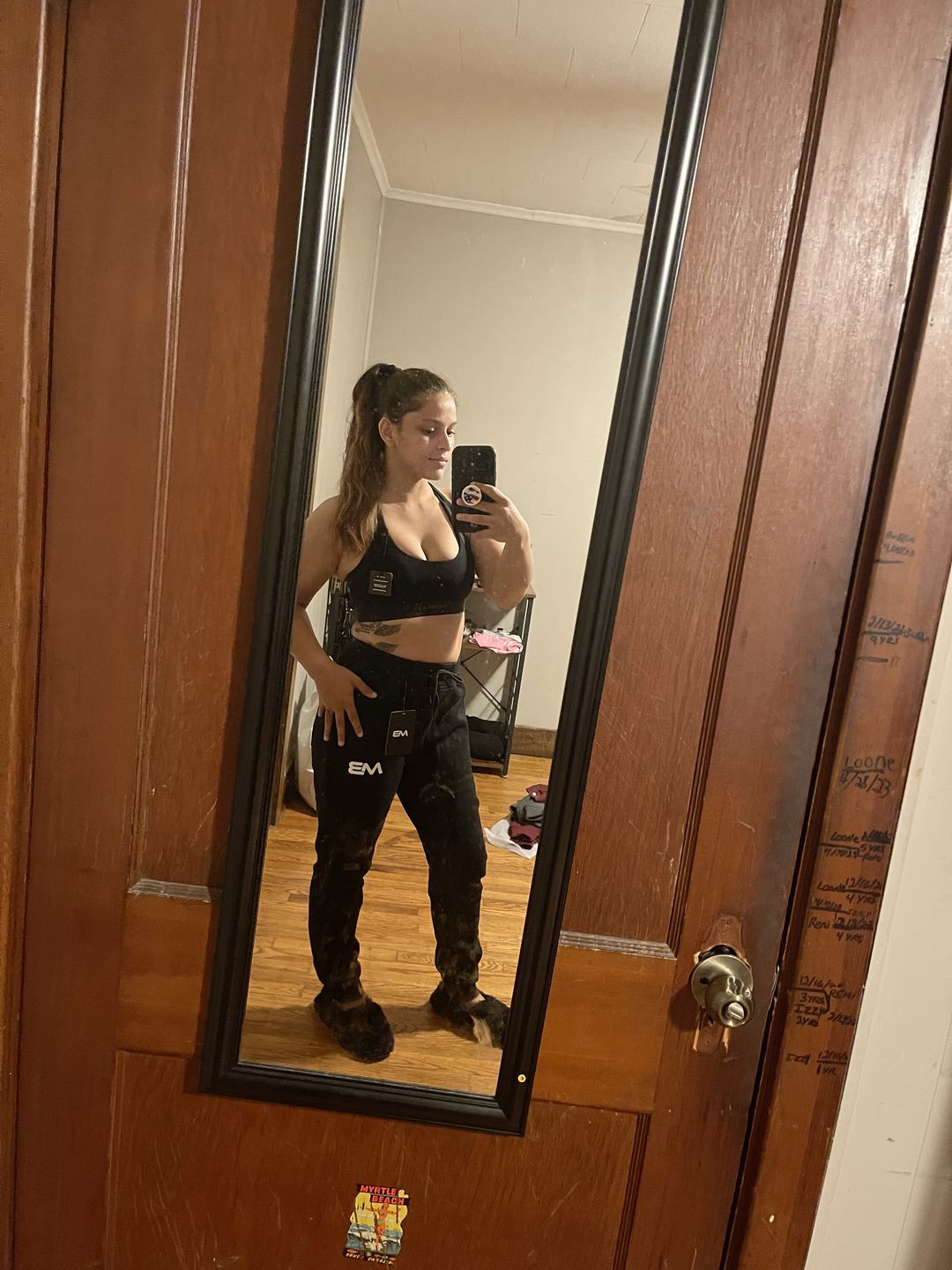 Customer photo review of Lounge Joggers - Black