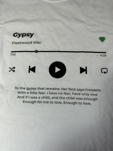 Customer photo review of Your Favorite Song T-Shirt Music Player