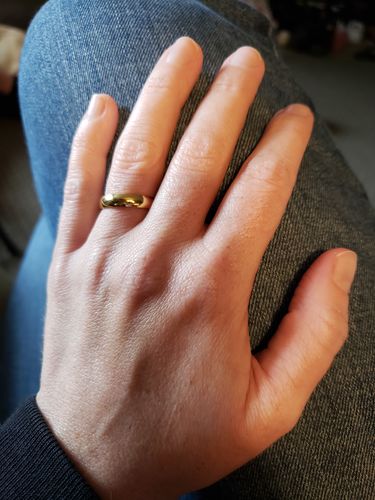 Customer photo review of Basic Ring - Gold