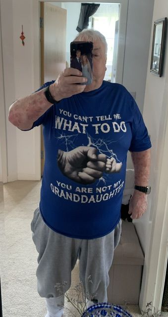 Customer photo review of My Granddaughter Premium Fit Mens Tee