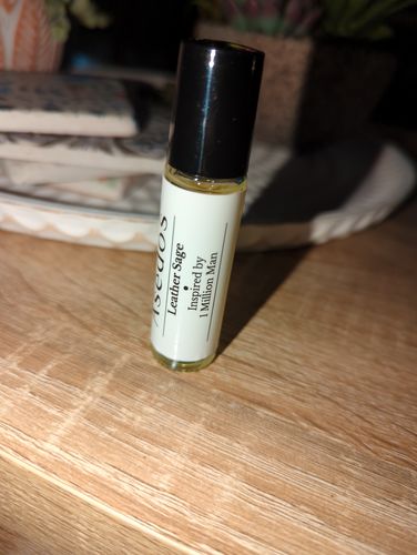 Customer photo review of LEATHER SAGE PERFUME OIL