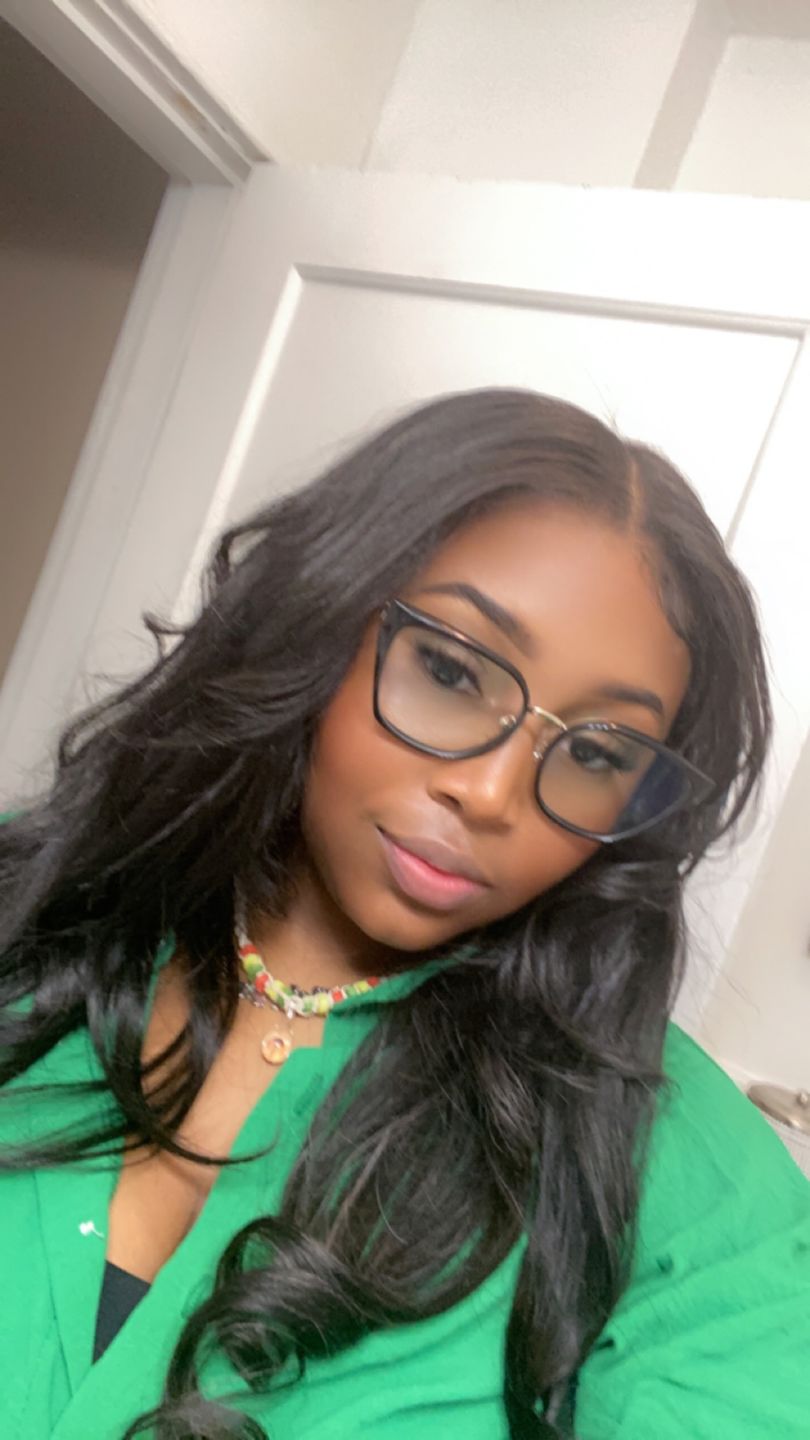 Customer photo review of Side Part Bangs Body Wave U Part/V-Part Wig AU24