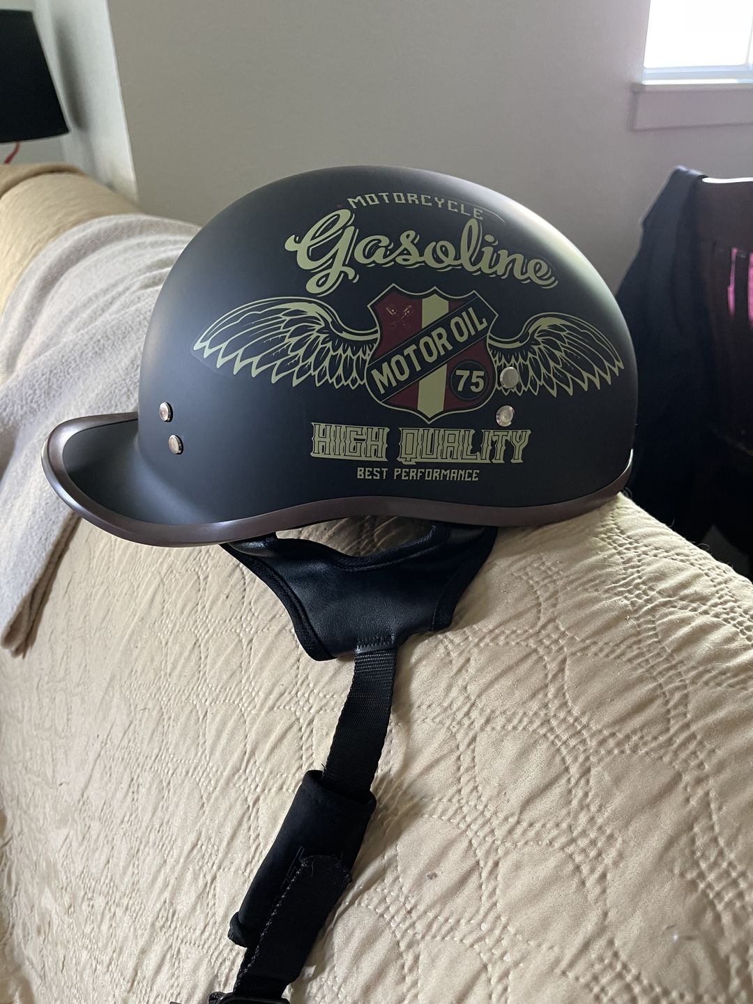 Customer photo review of TAKIZAWA Half Helmet - Curved Style