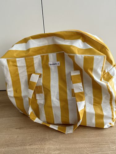 Customer photo review of Bolsa MyBigBag Rayas Mostaza