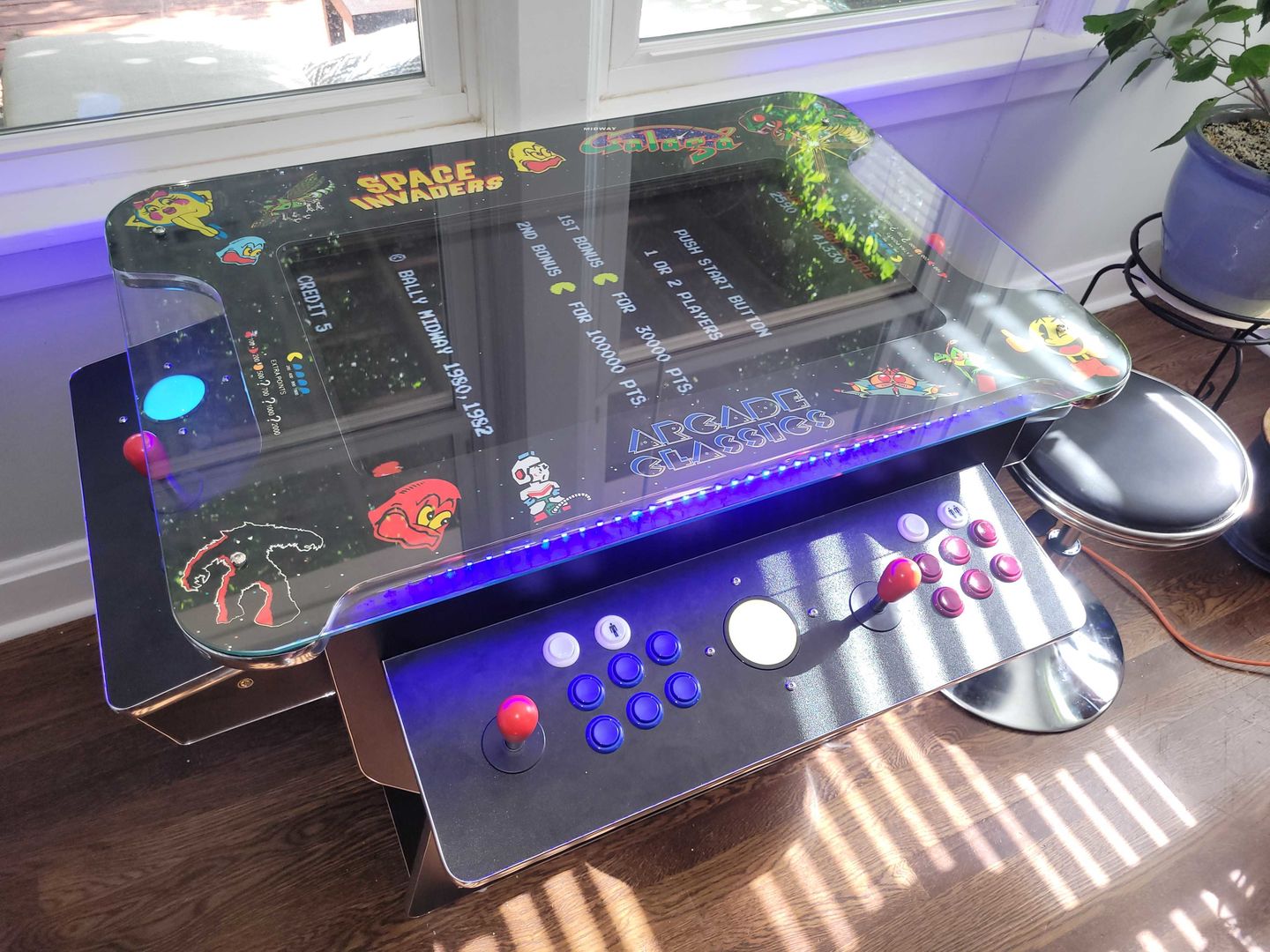 Customer photo review of Cocktail Arcade Machine 3505 Games Tilt Up Black Lift Up Retro Multicade
