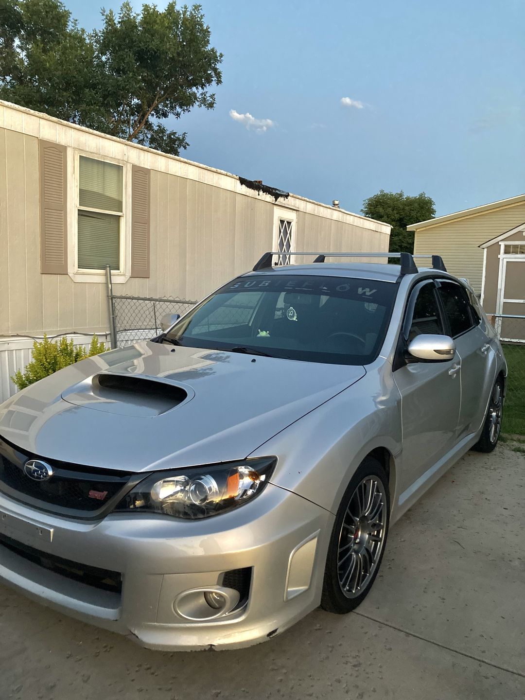 Customer photo review of Reverse Cut Windshield Banners