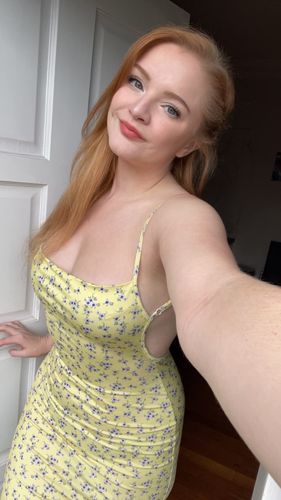 Customer photo review of Mathea Backless Maxi Dress