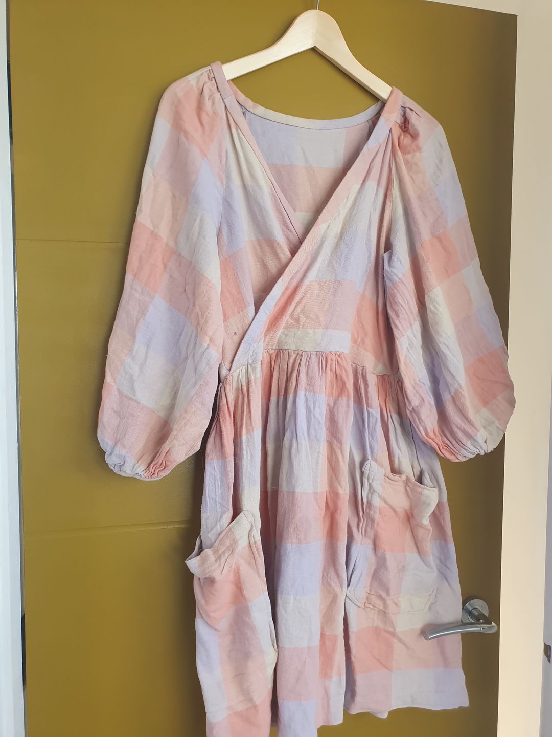 Customer photo review of Pastel Squares Brushed Cotton Fabric
