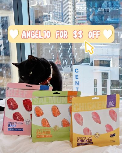 Customer photo review of Michu Aussie Freeze-Dried Raw Pet Food Trial Pack 150g*3