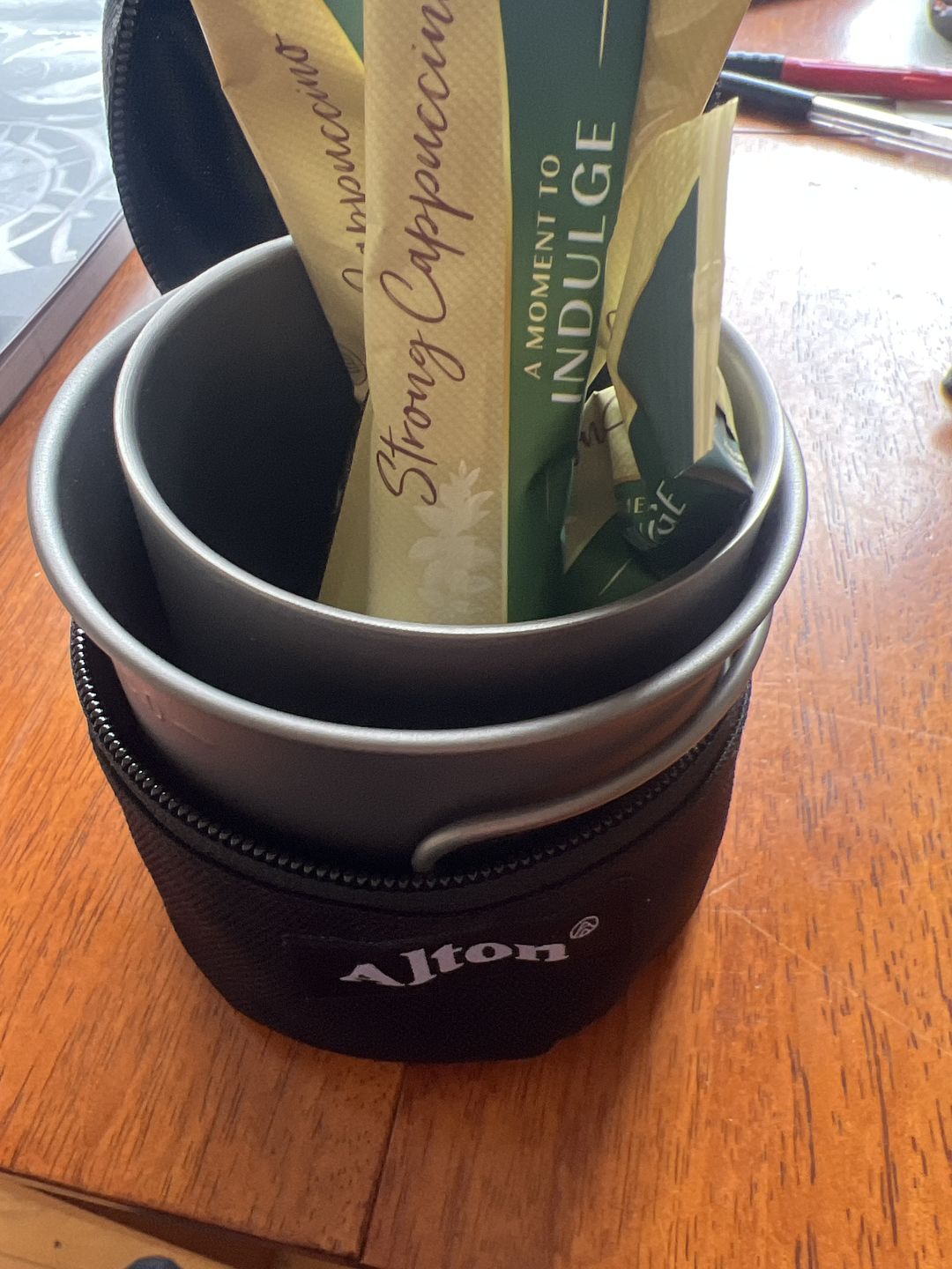 Customer photo review of Titanium Mug Set