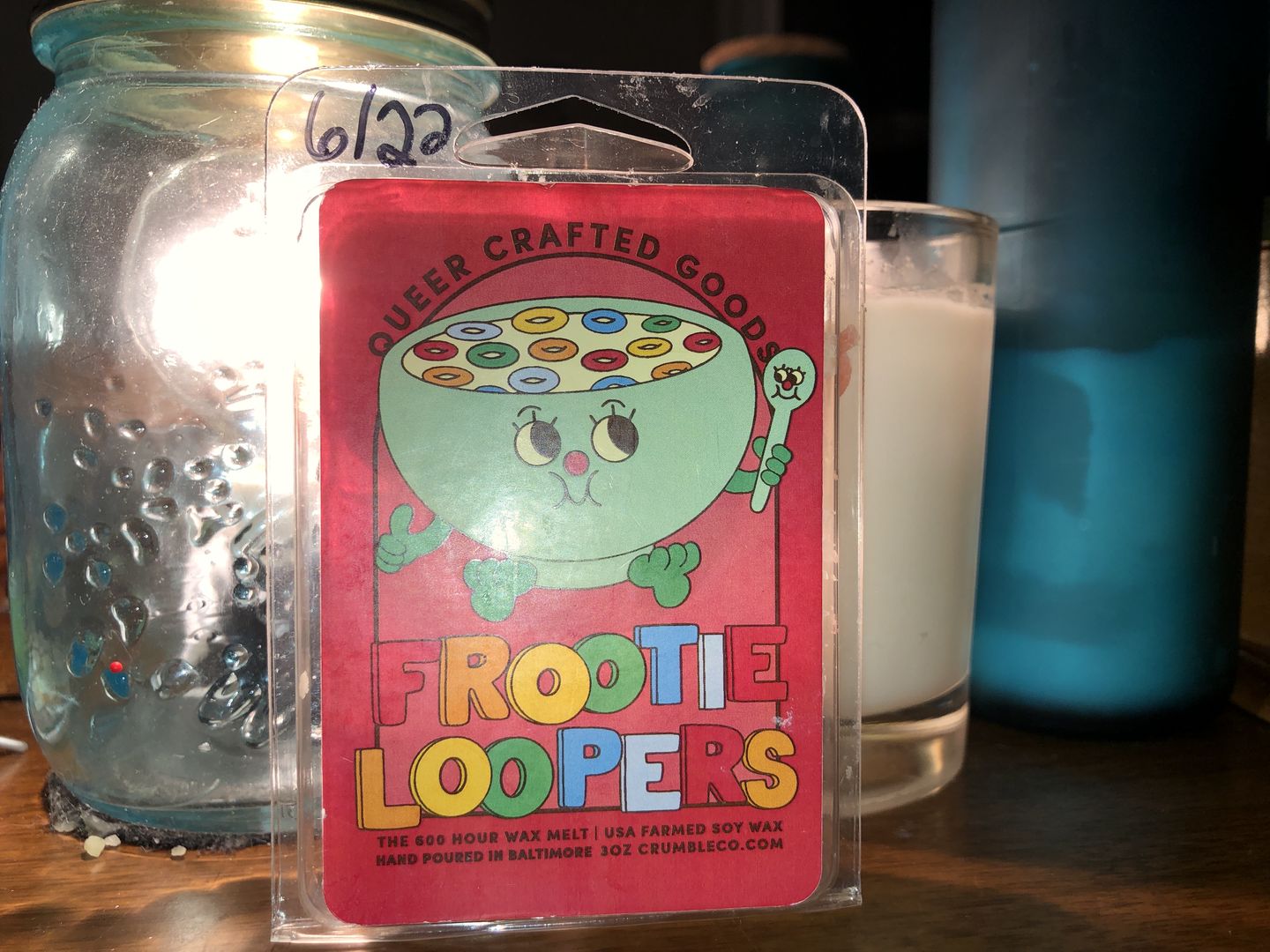 Customer photo review of Frootie Loopers Wax Melts