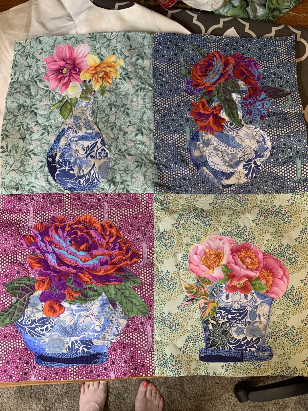 Customer photo review of Chinoiserie Pots Downloadable Pattern