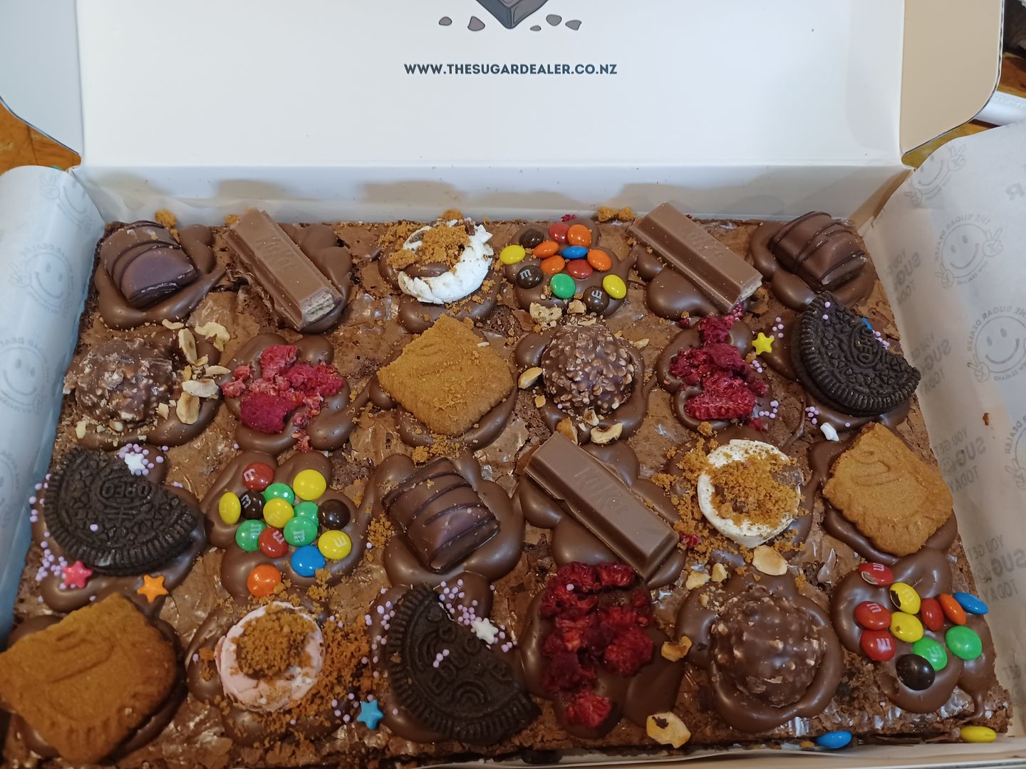 Customer photo review of Mega mixed assortment brownie