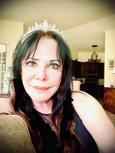 Customer photo review of Amethyst Twist Tiara