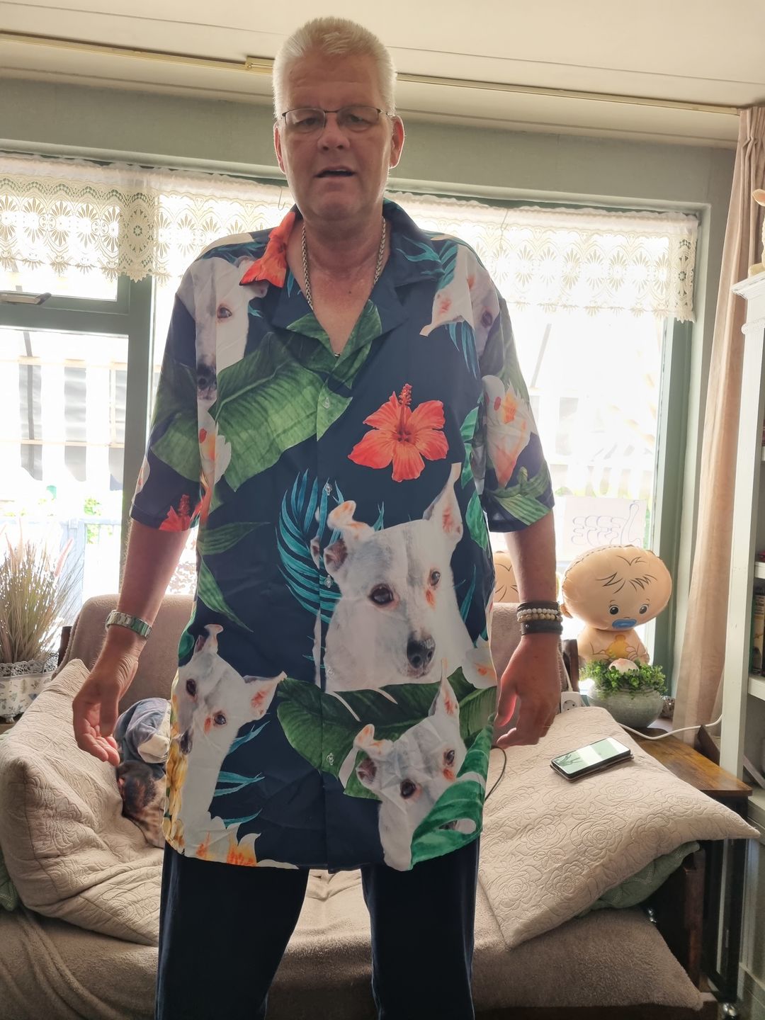 Customer photo review of Jouw foto - Gepersonaliseerd Hawaiiaans hemd