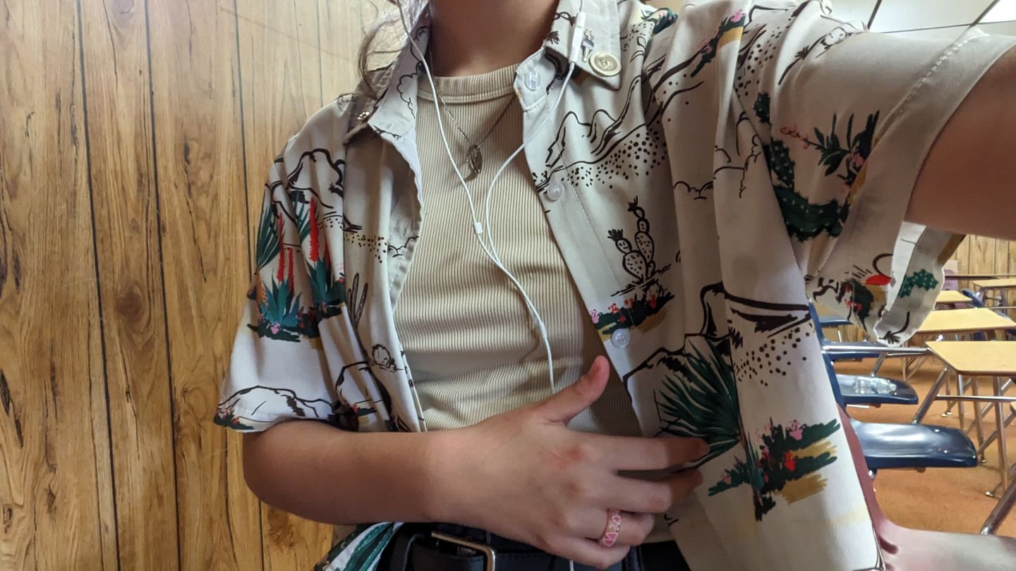 Customer photo review of Cactus Print Shirt