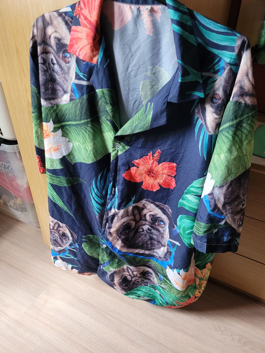 Customer photo review of Votre Photo - Chemise hawaïenne personnalisée