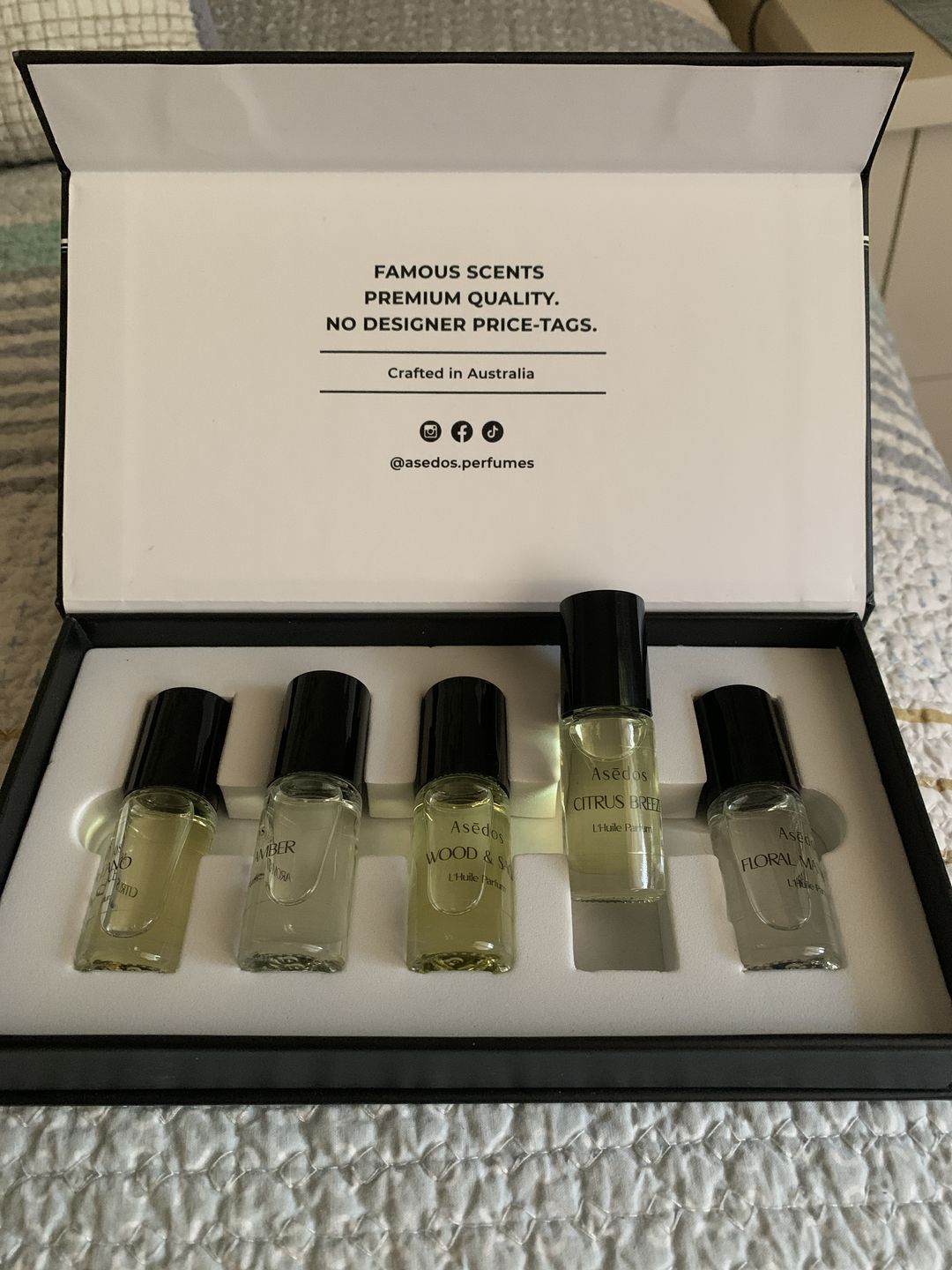 Customer photo review of Asēdos Perfume Oil Collection - Fresh